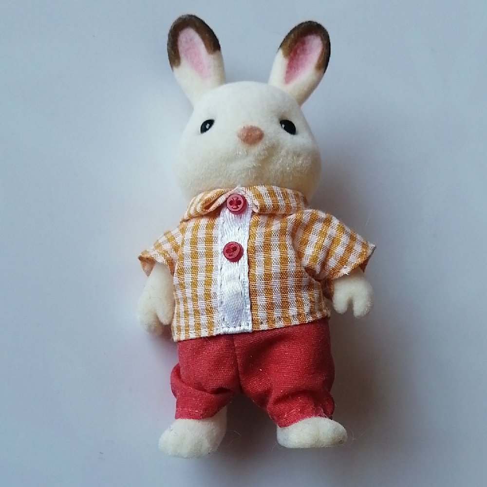💥2/$25💥Vintage 1985 Sylvanian Families Calico Critters Bunny Rabbit Figurine